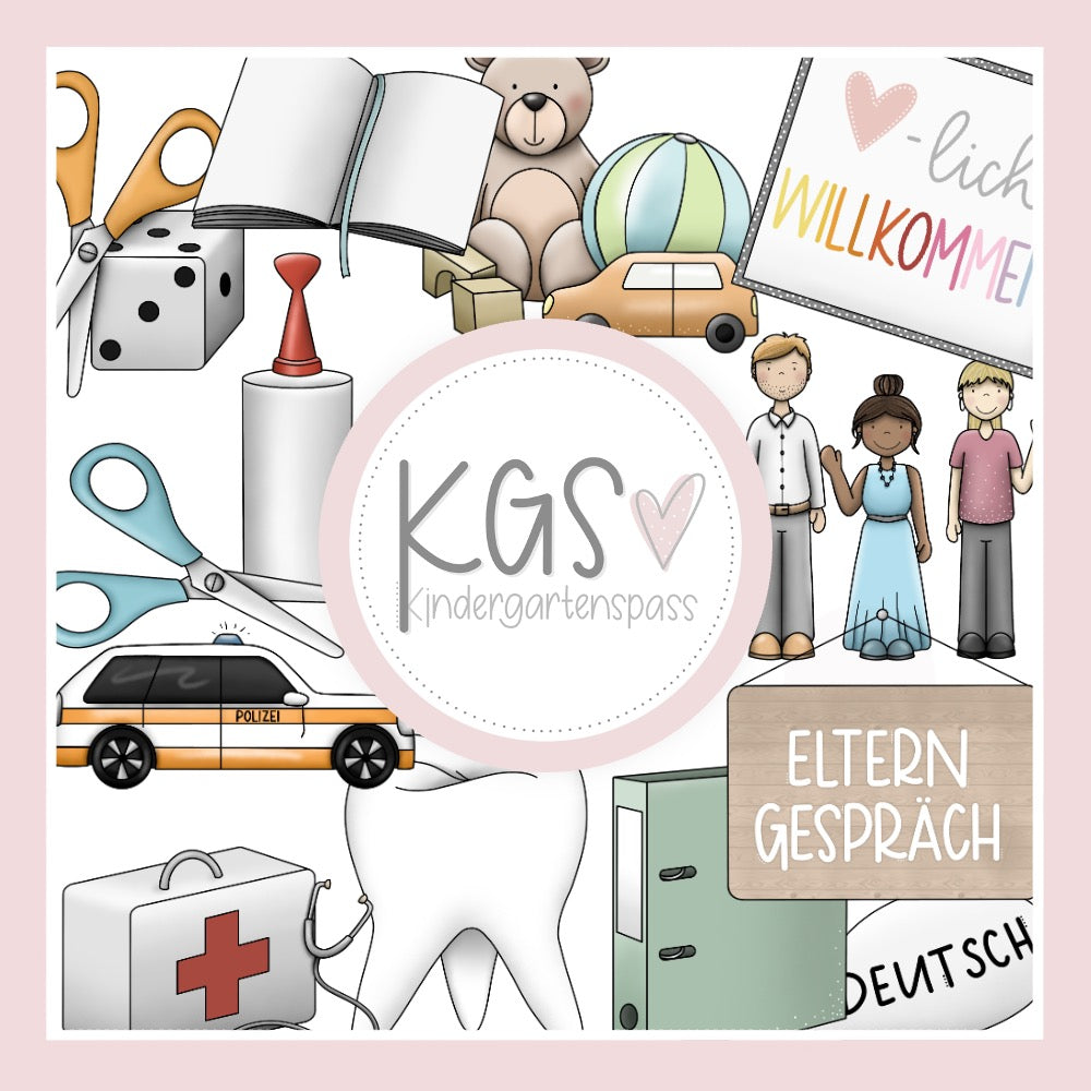 Kindergartenalltag | Clipartset Ergänzung