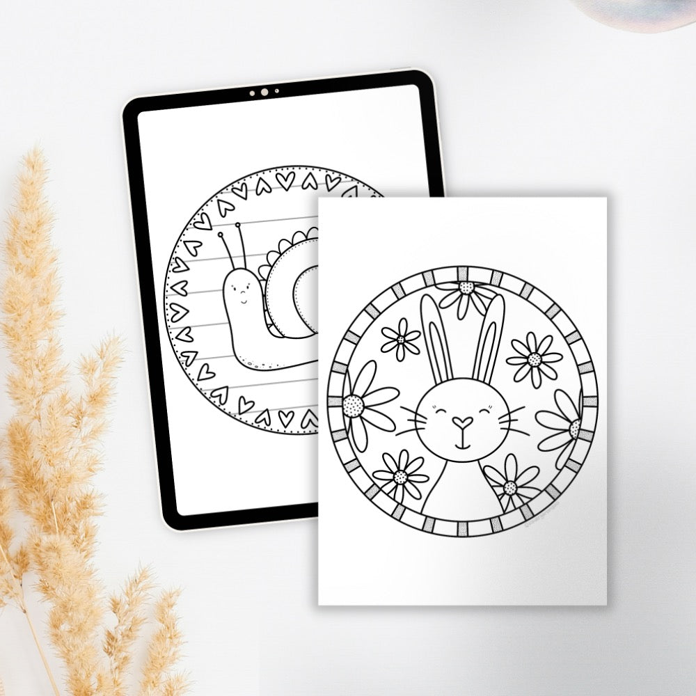 frühlingshaft | Ausmalbilder & Mandalas