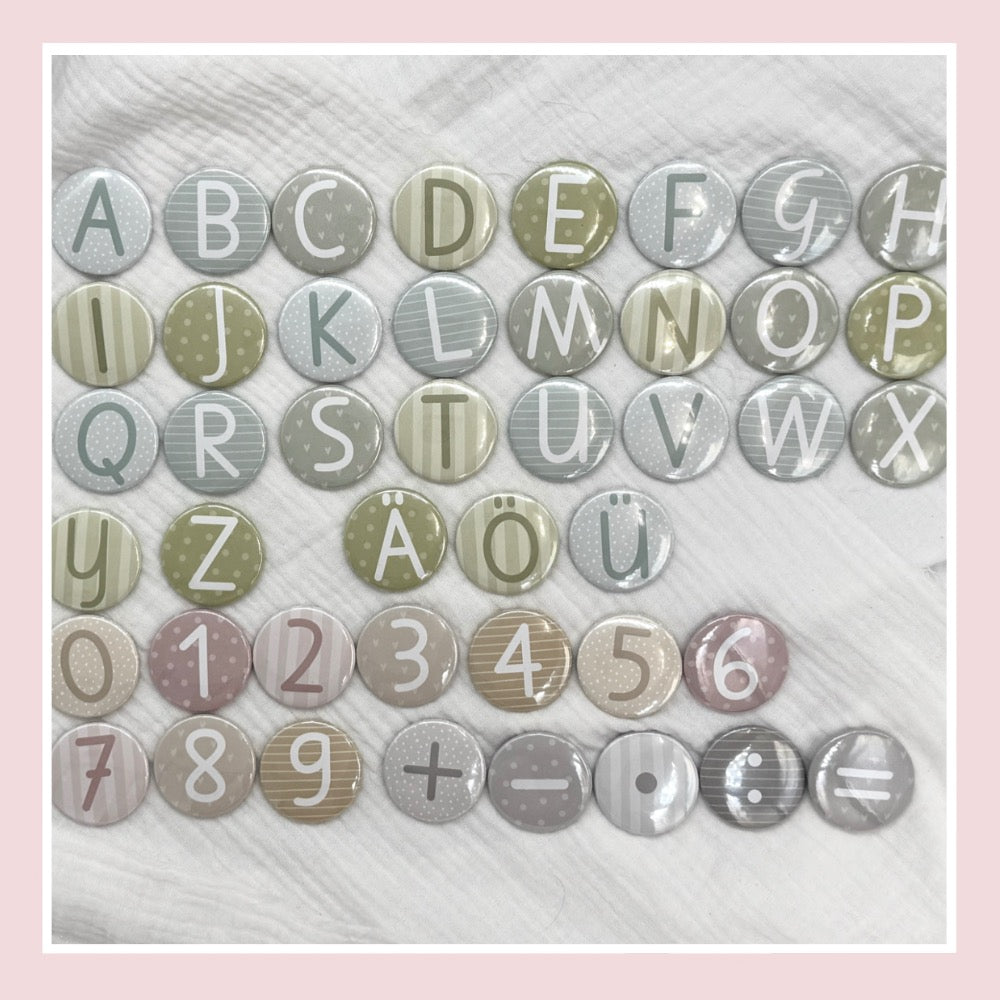 Magnete | Alphabet, Ziffern & Rechenzeichen - Sets