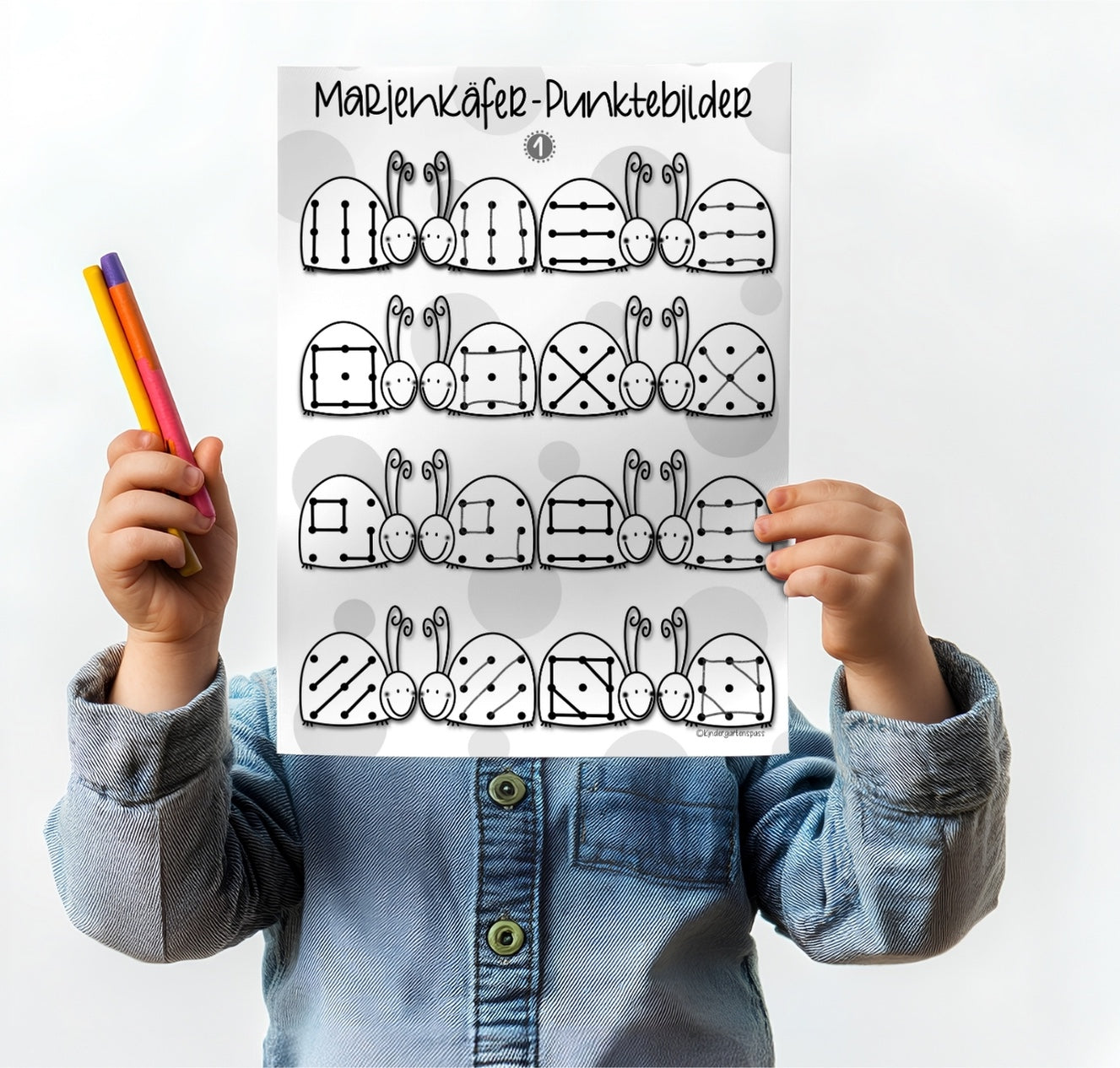 Punktebilder Marienkäfer