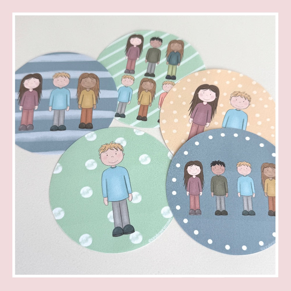 Anzahl Kinder - Organisationskarten für das Freispiel oder Sozialformen