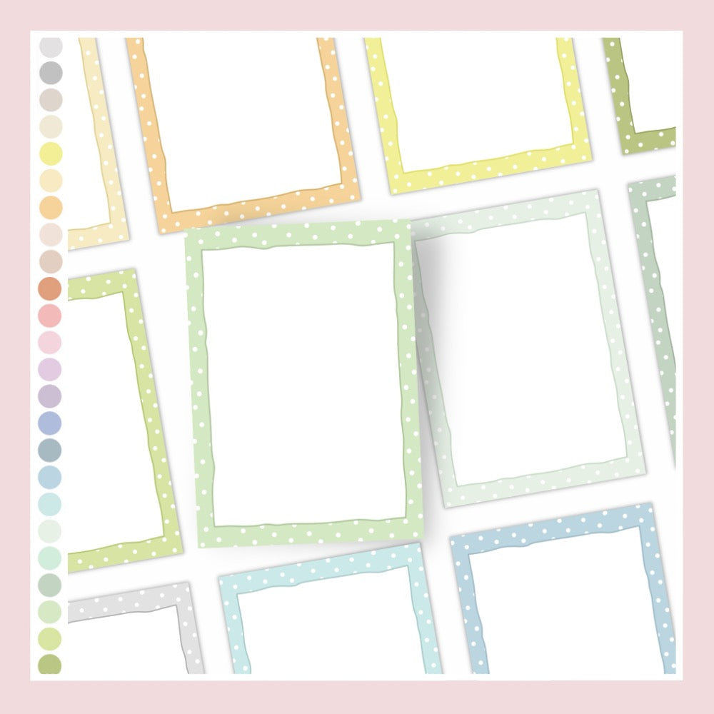 Rahmen gepunktet - Pastell