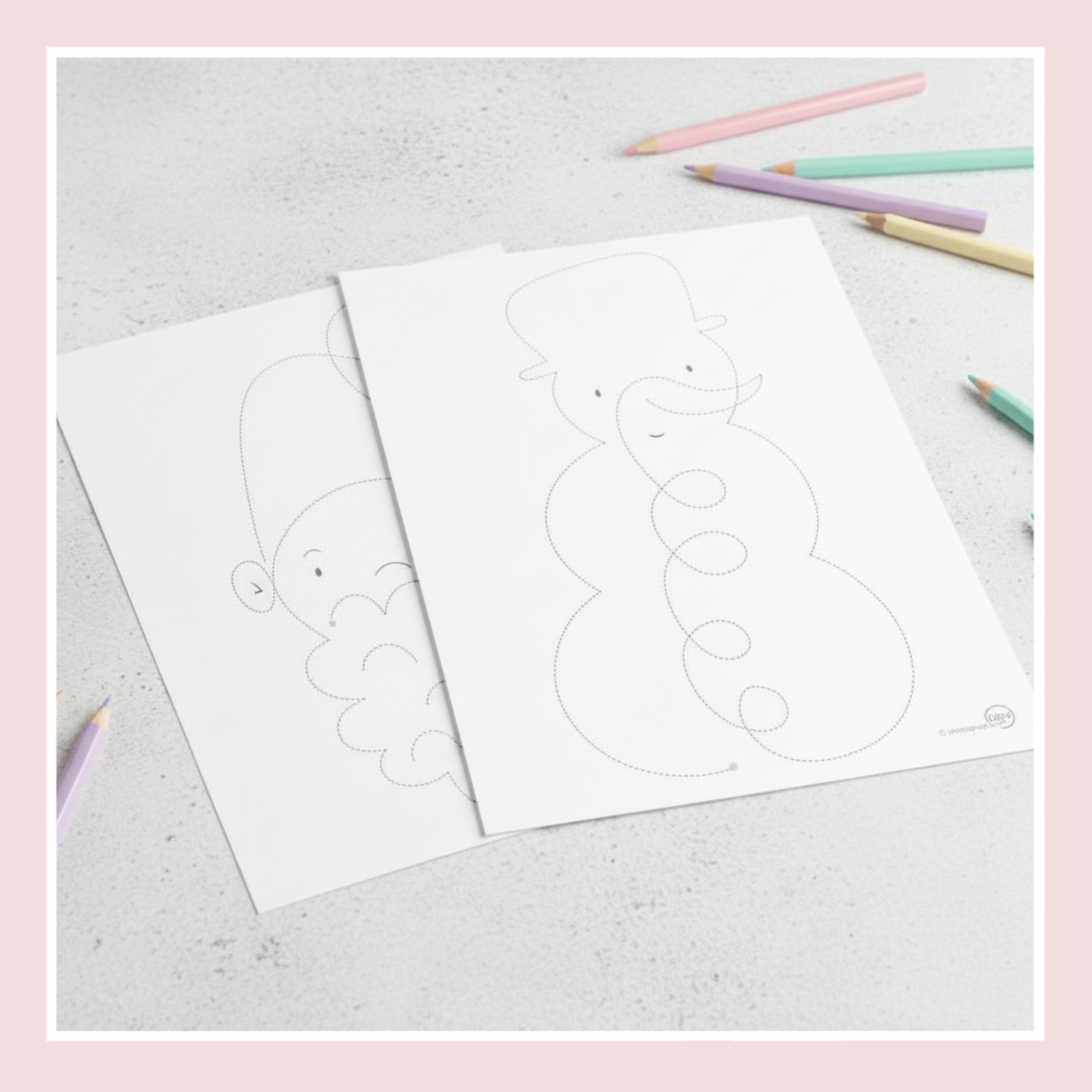 Schwungübungen Winter/ Weihnachten