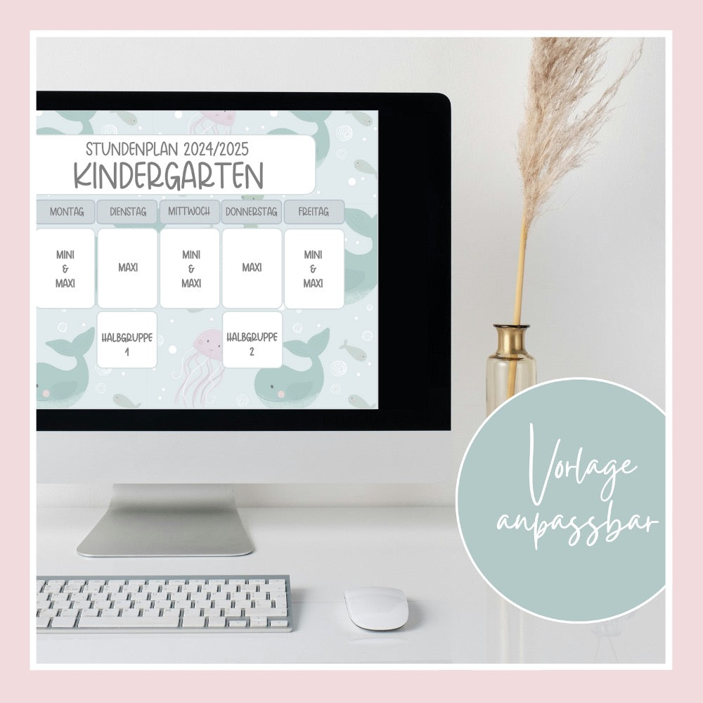 Stundenplanvorlage & Bilddatei "blubber"