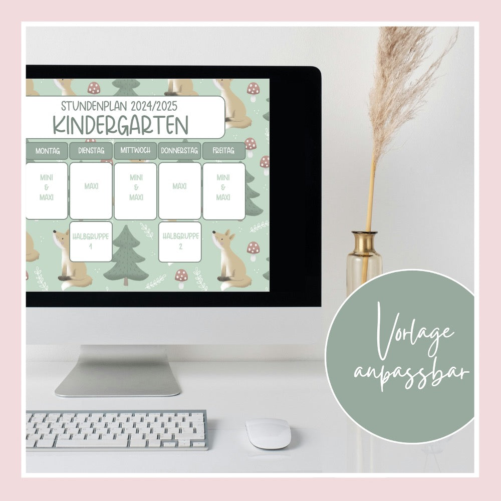 Stundenplanvorlage & Bilddatei "forest"