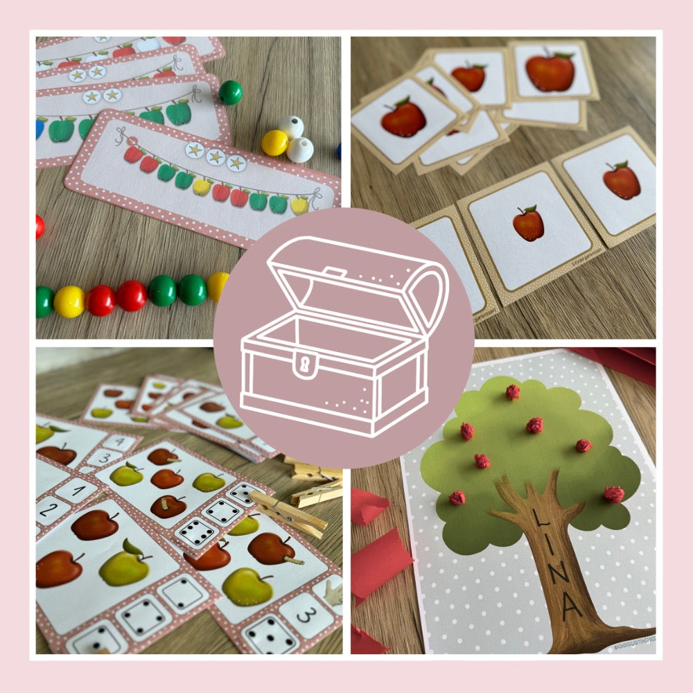 Mathe-Werkstattkistli "Apfel"